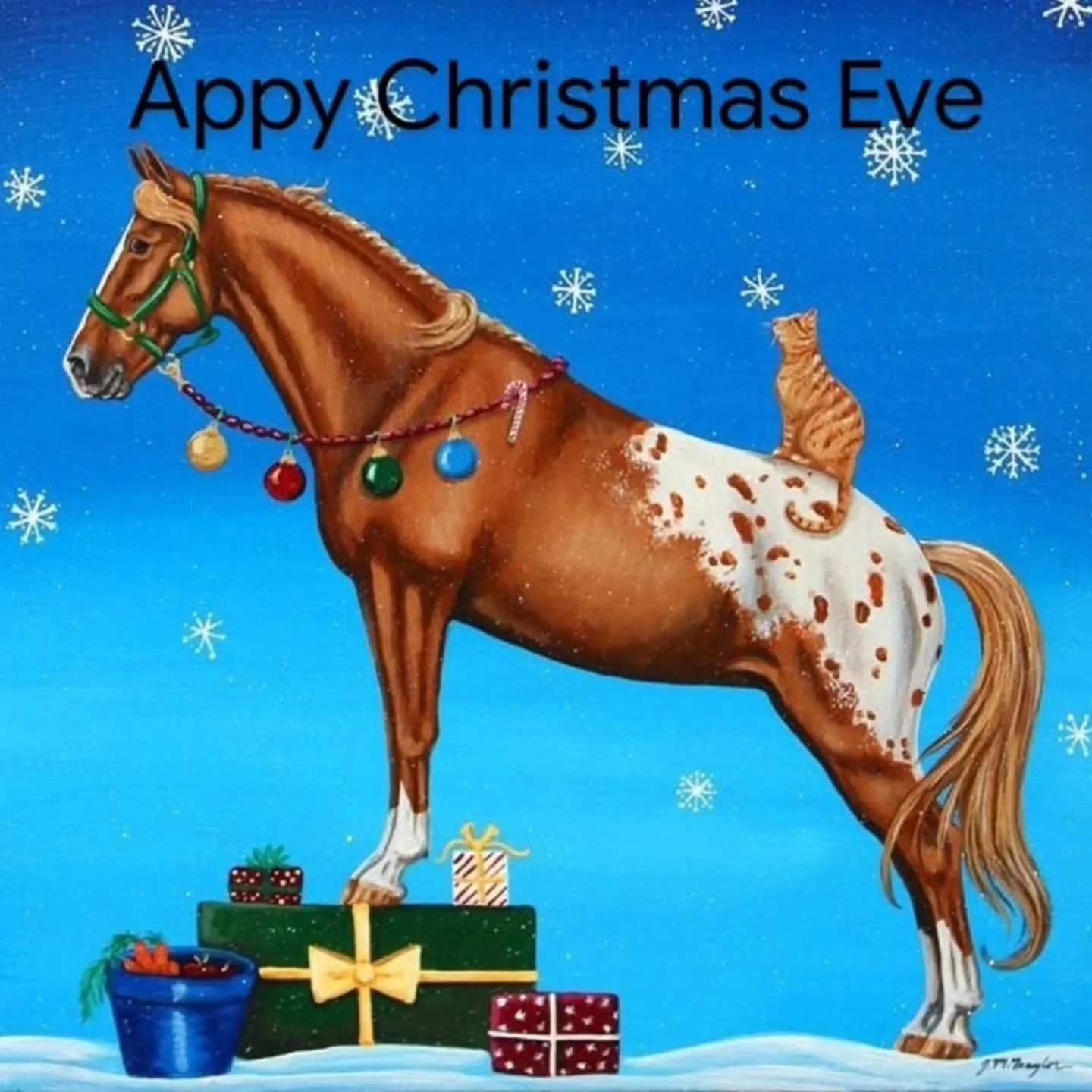 Appy Christmas Eve everyone, from all of us on our ranch! 

Wishing everyone a wonderful Christmas and a happy new year! 🎄🎄