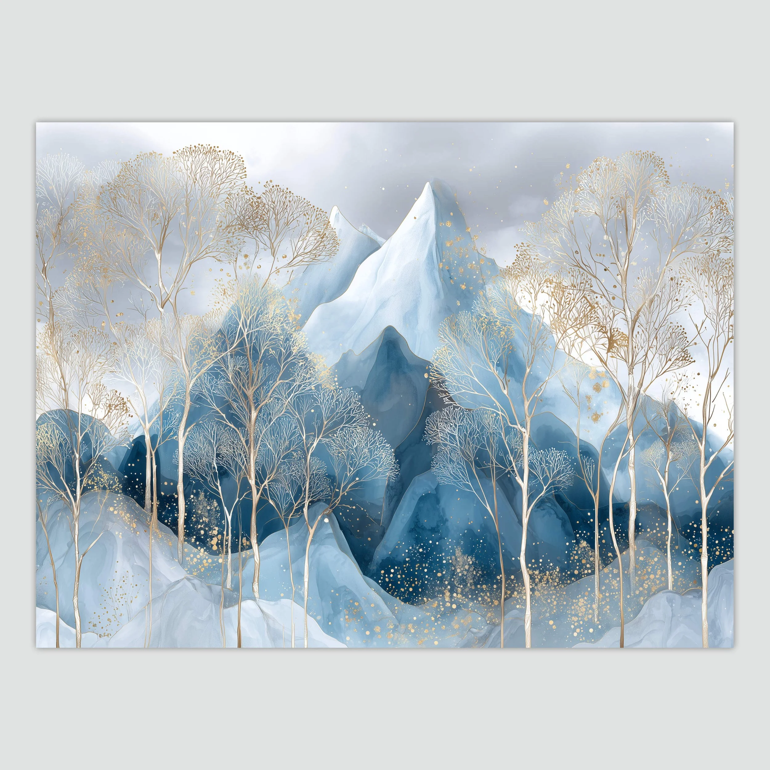 Silent Frost over Indigo Peaks