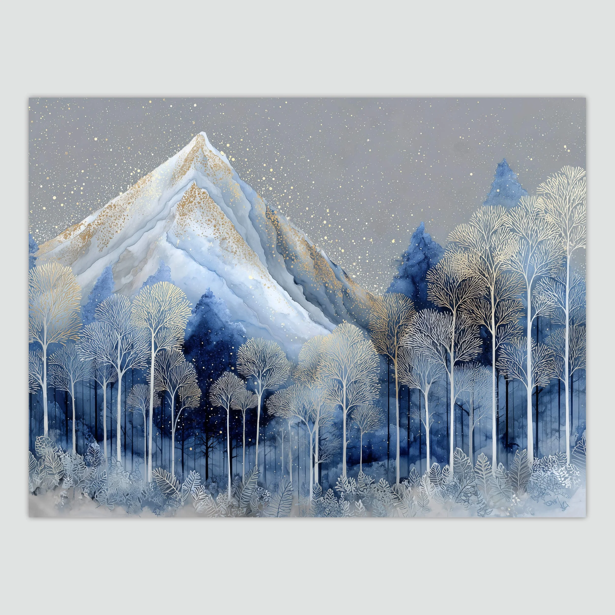 Winter Dreams in Blue and Gold