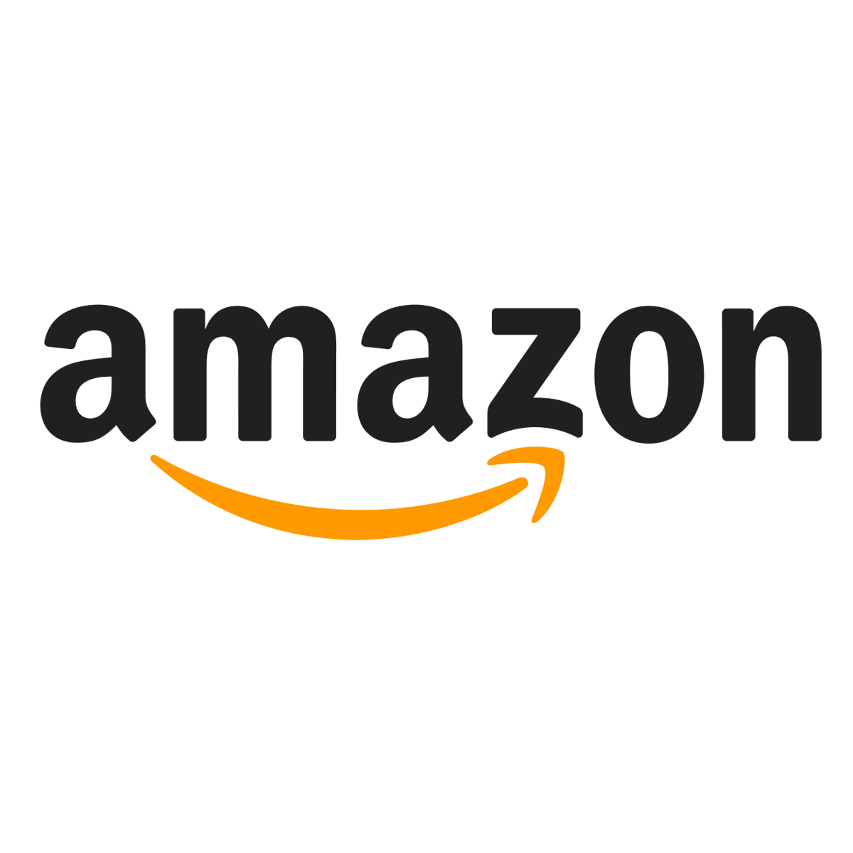 Amazon logo with a yellow smiley arrow