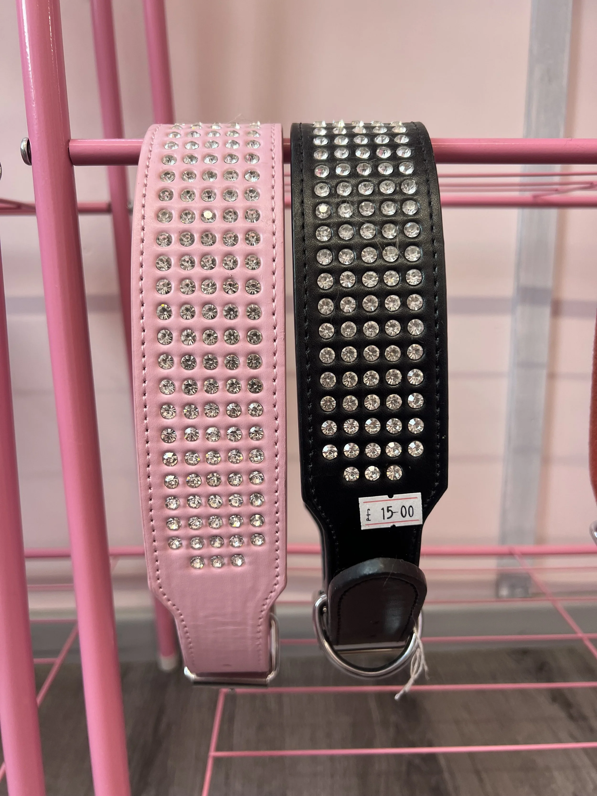 Bedazzled dog collar