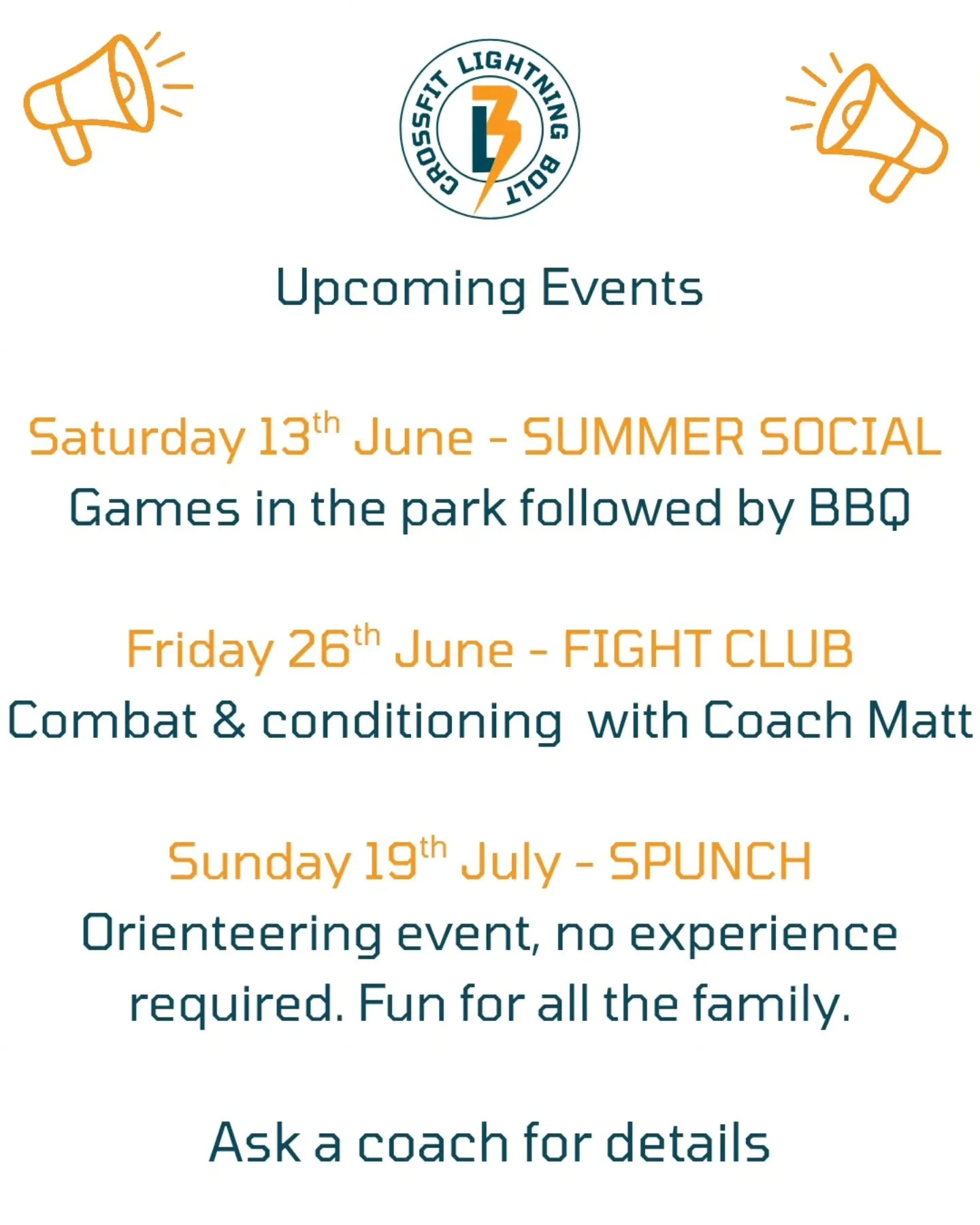 Upcoming events at CFLB ⚡️

#Macclesfield #crossfit
