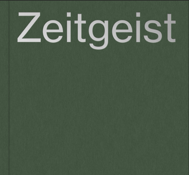 Catalogue de l'exposition Zeitgeist