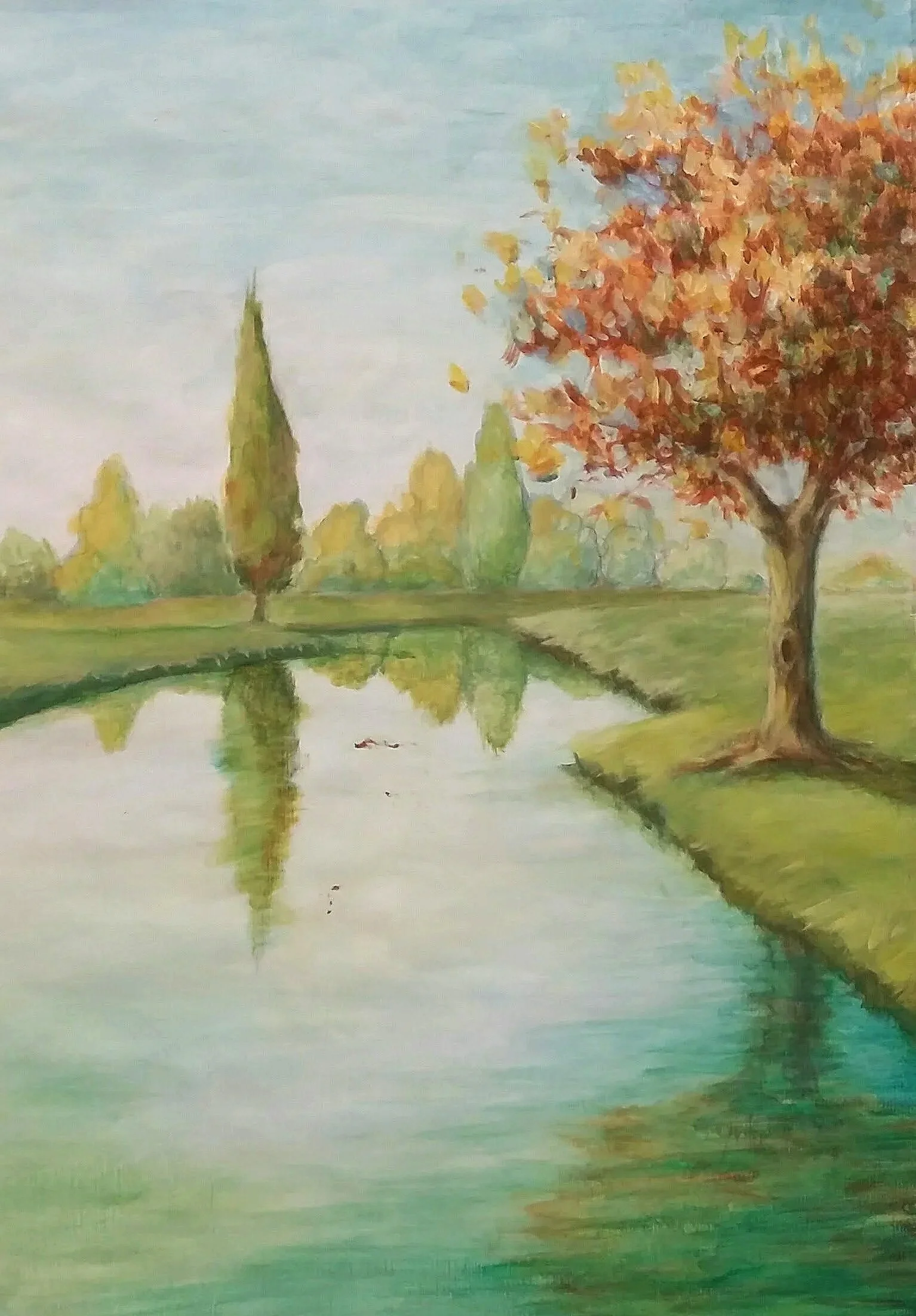 Commande,  paysage - peinture acrylique - 2015