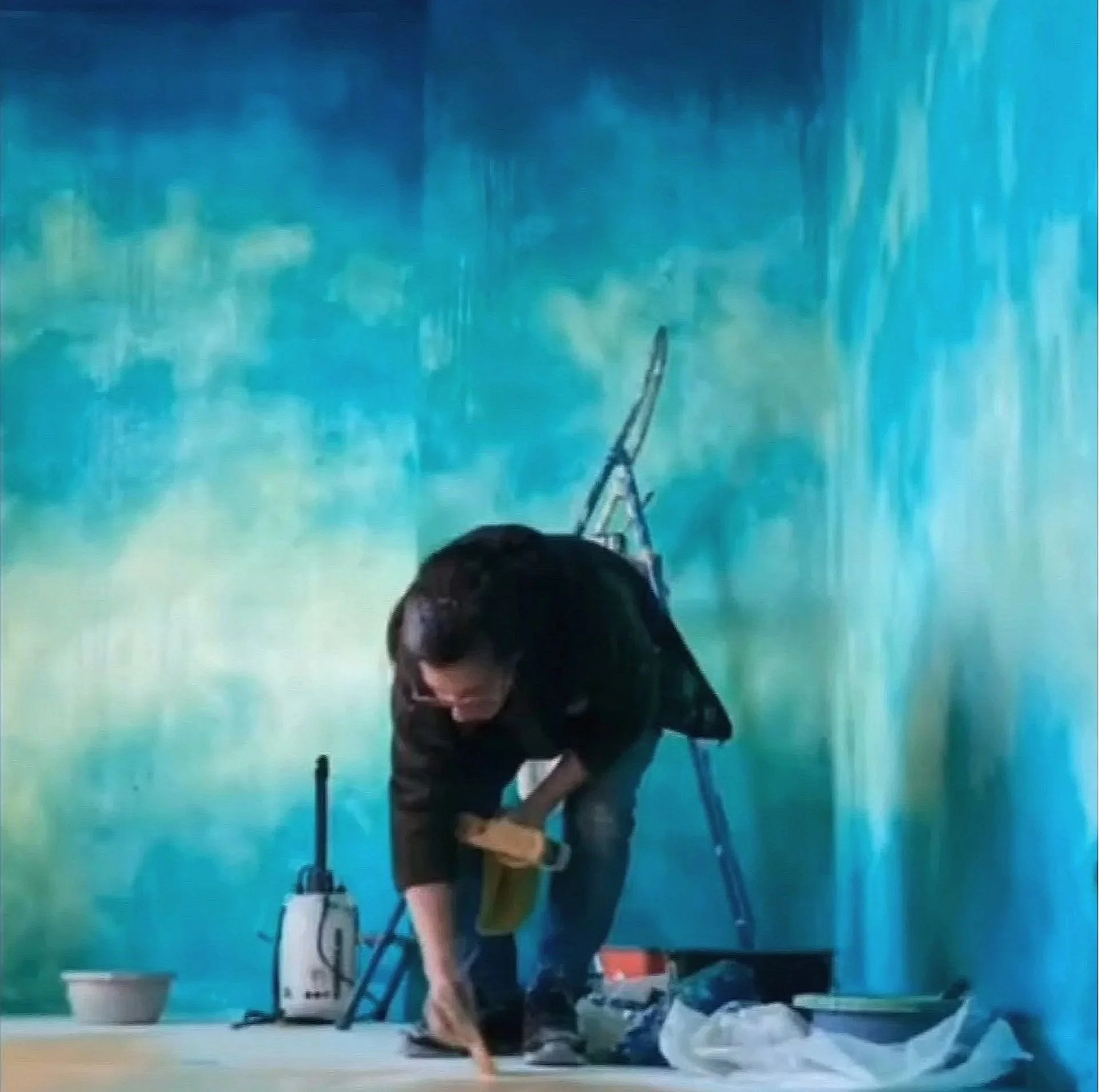 Salle des Furtifs, Résidence #11 ème édition la Galerie Ephémère, peinture acrylique - 2023