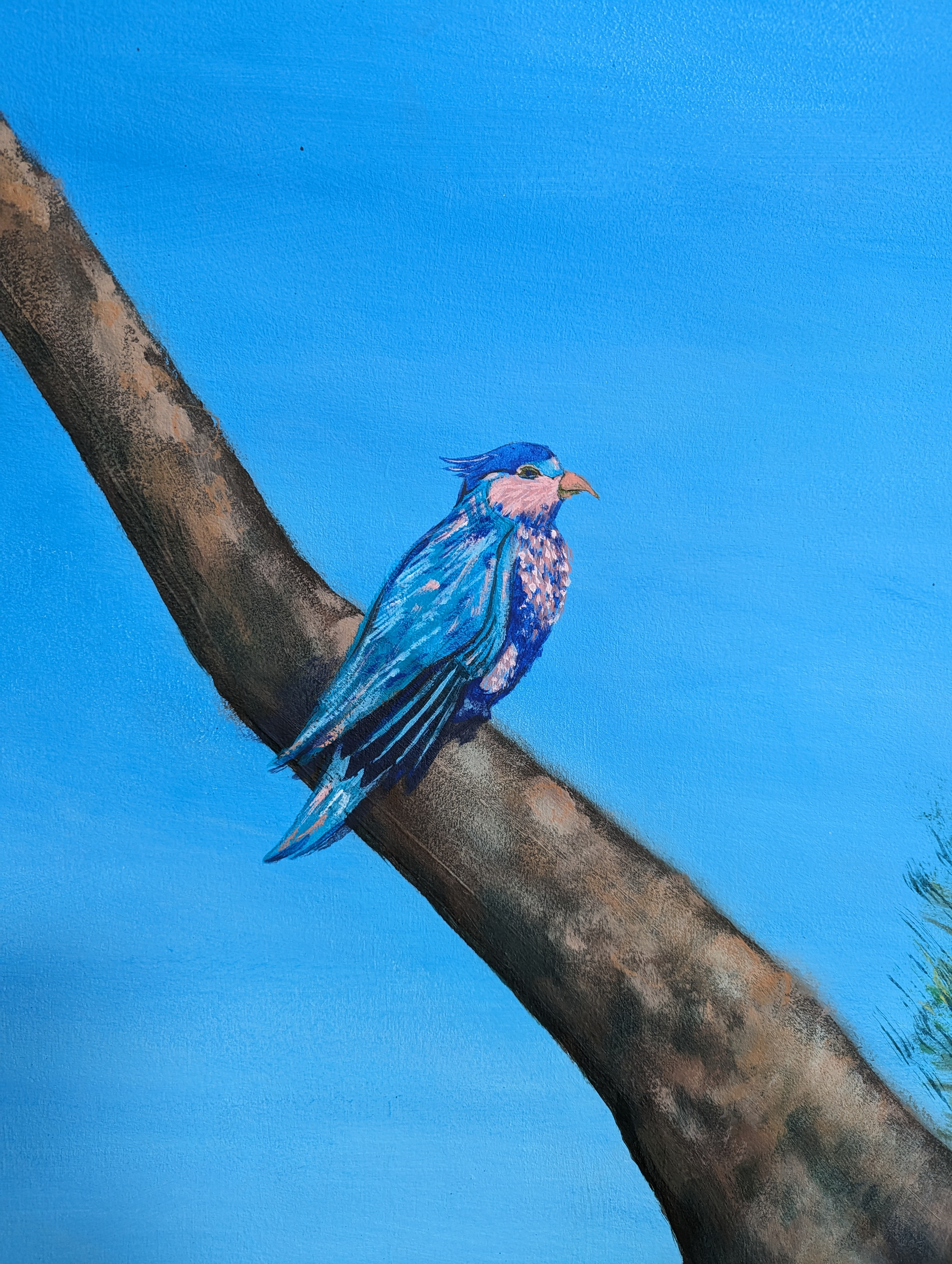 Commande - peinture acrylique détail -  2.5m x 5m - 2022