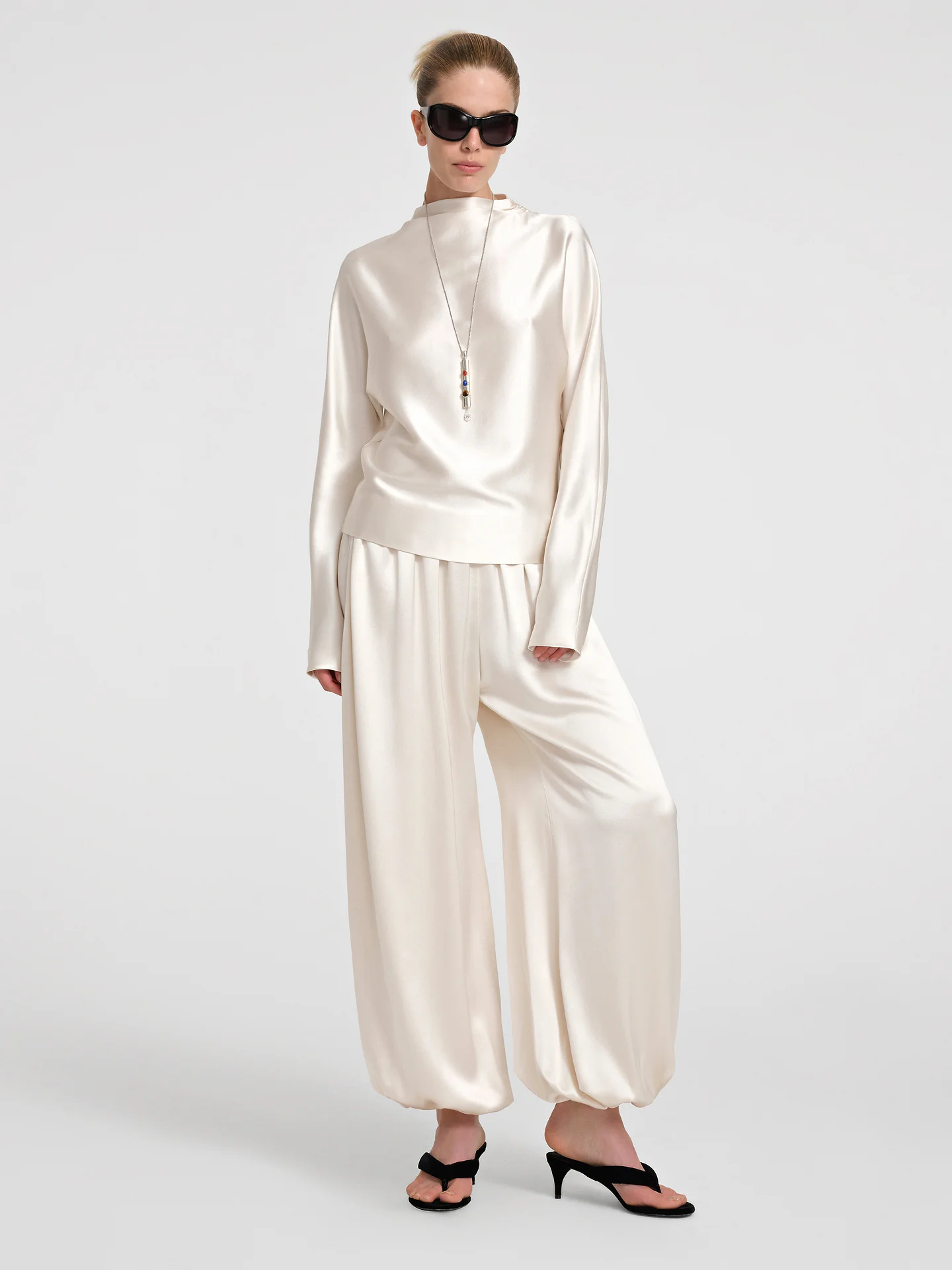 Elena Pant in Silk | $1,599.00 CAD