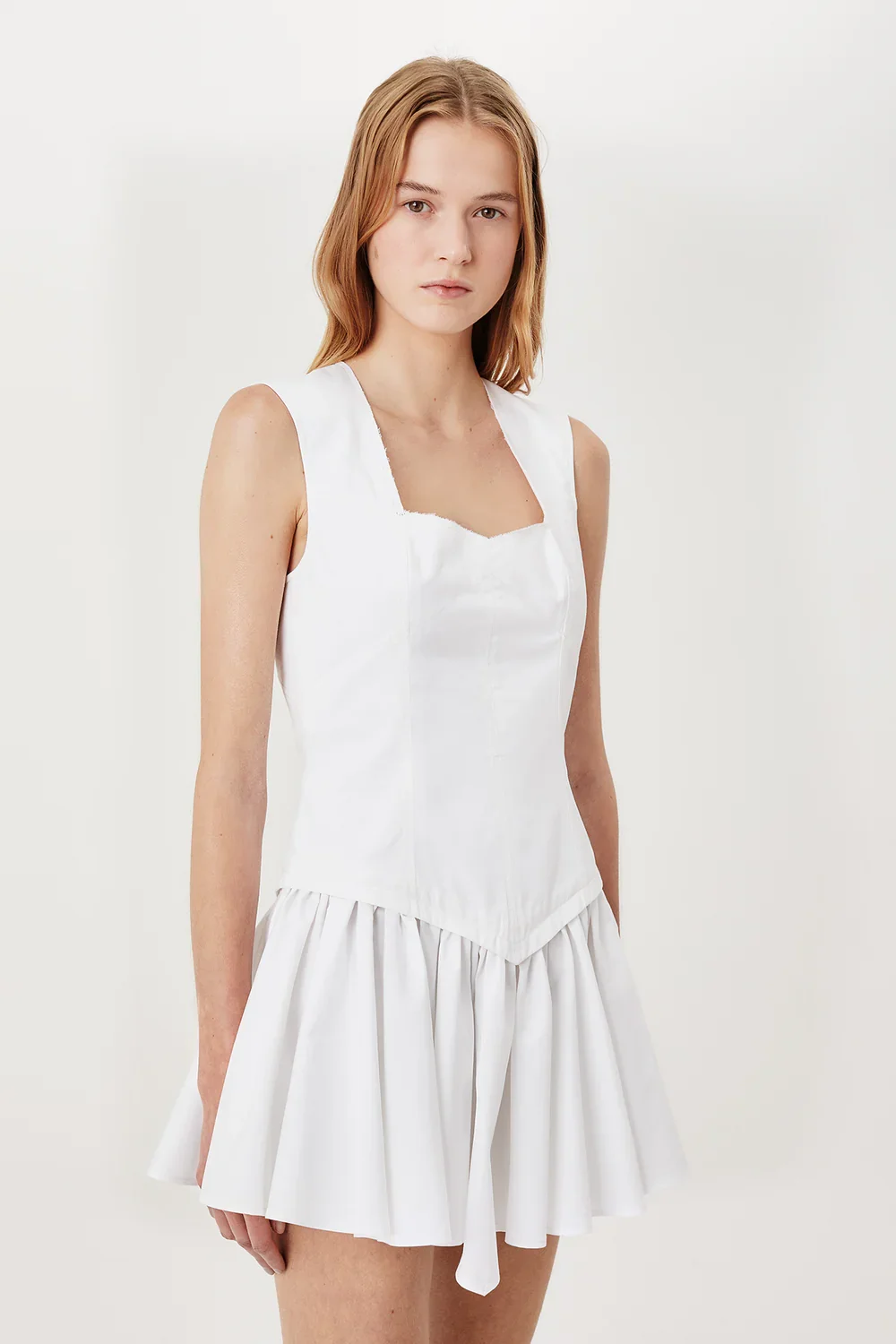 Tressé Paris | Ruffled backless dress | Sale price $448.22 CAD