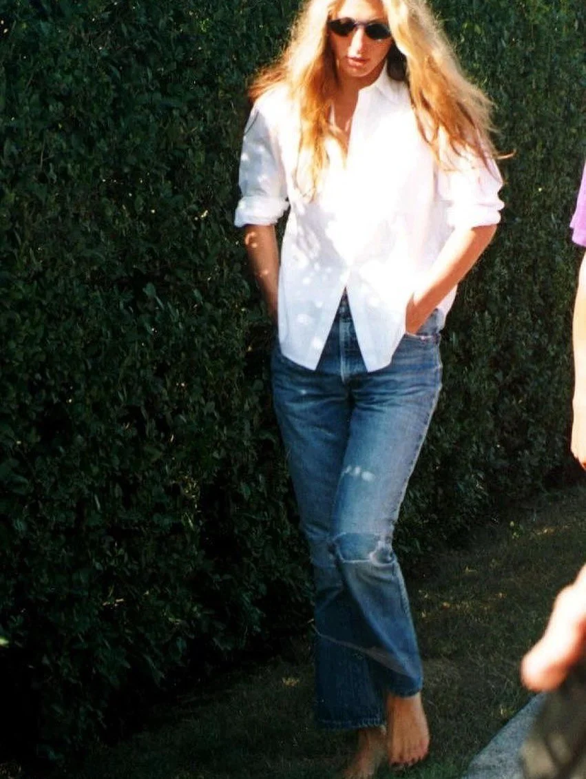 CBK white shirt and jeans