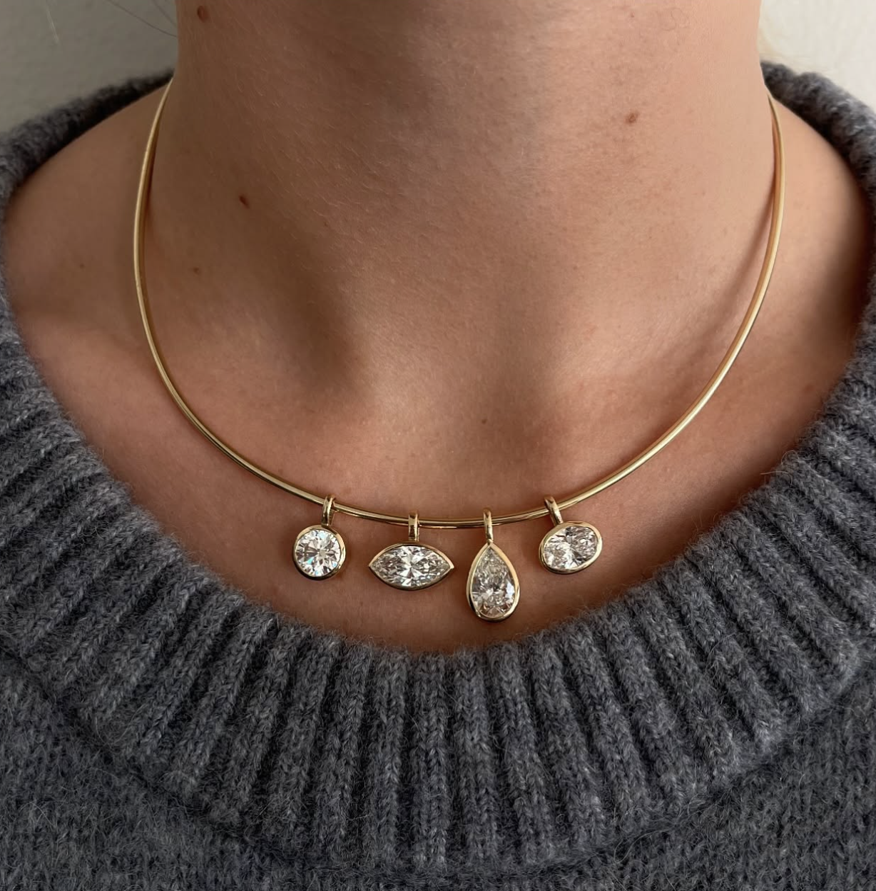 The Carolyn Choker | $6,211.00 CAD & Bezel Drops | Prices very
