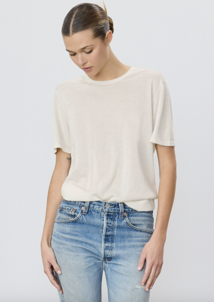 SHORT SLEEVE BOYFRIEND T-SHIRT | Bone | 
$531.00 CAD