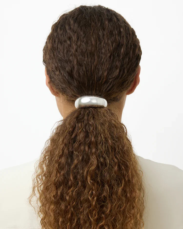 The Thea Hair Tie | Silver | $193.74 CAD