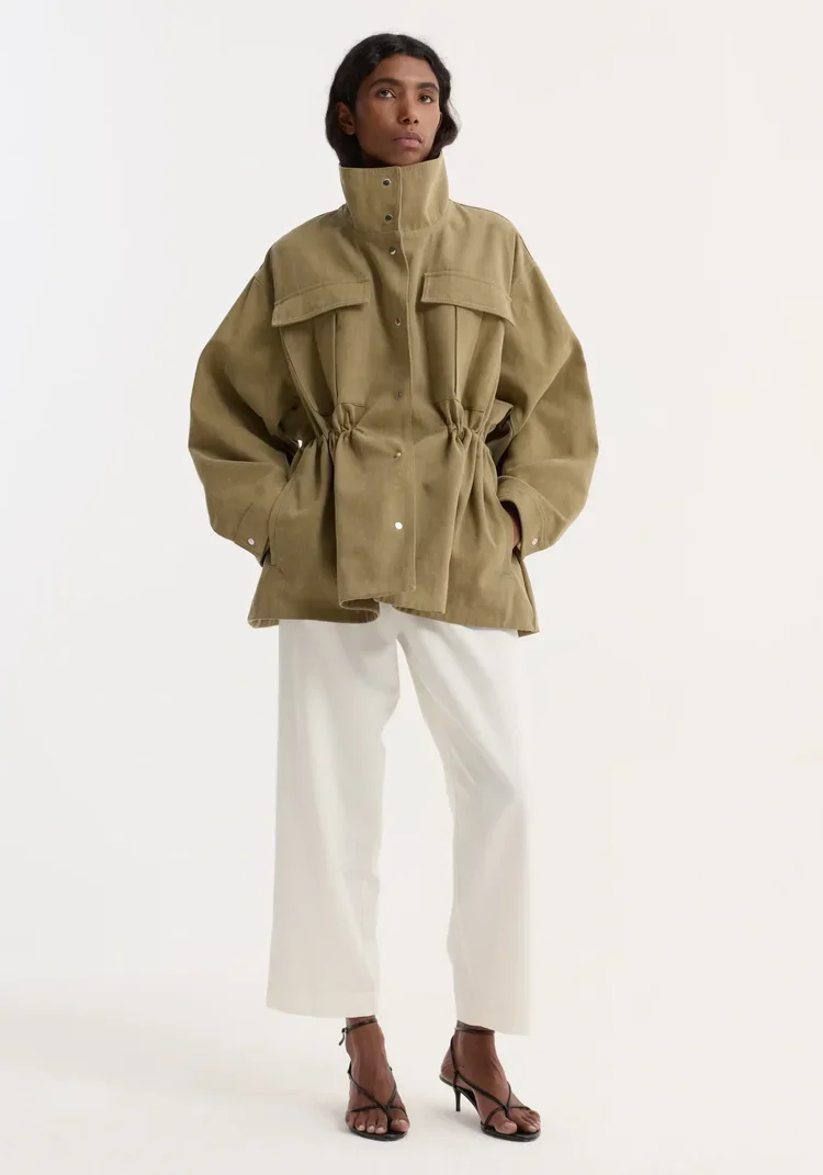 RÓHE | Sculptural Safari Jacket | Sage | $2,083.01 CAD