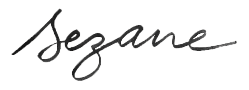 The word 'sezene' written in black cursive script on a white background.