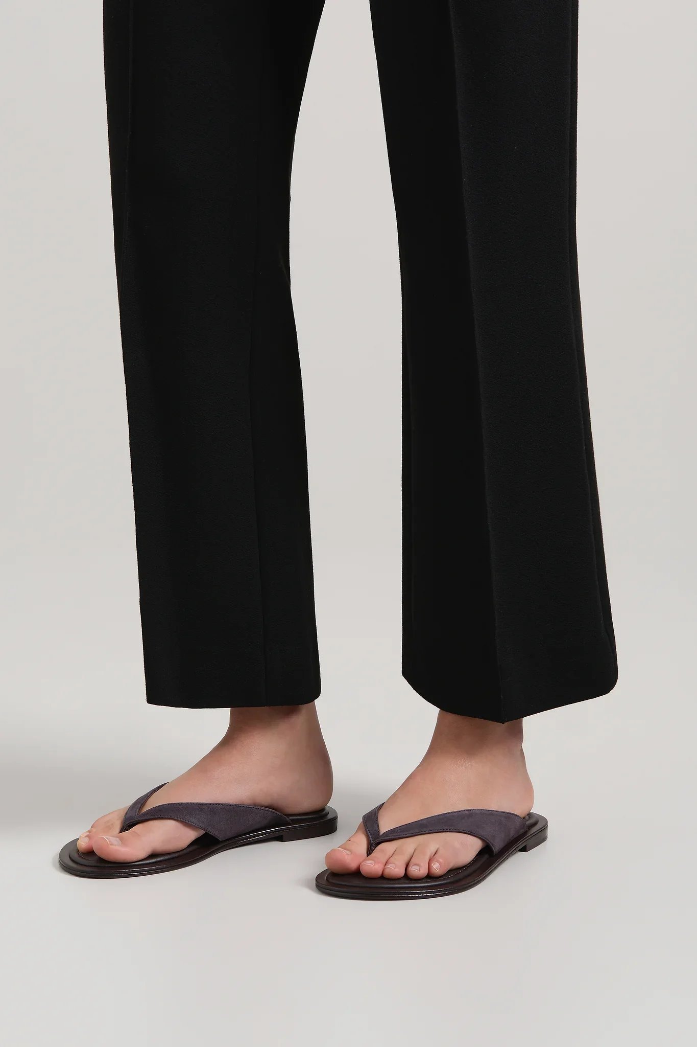 The Viola Sandal | Blackberry Suede | $288.01 CAD