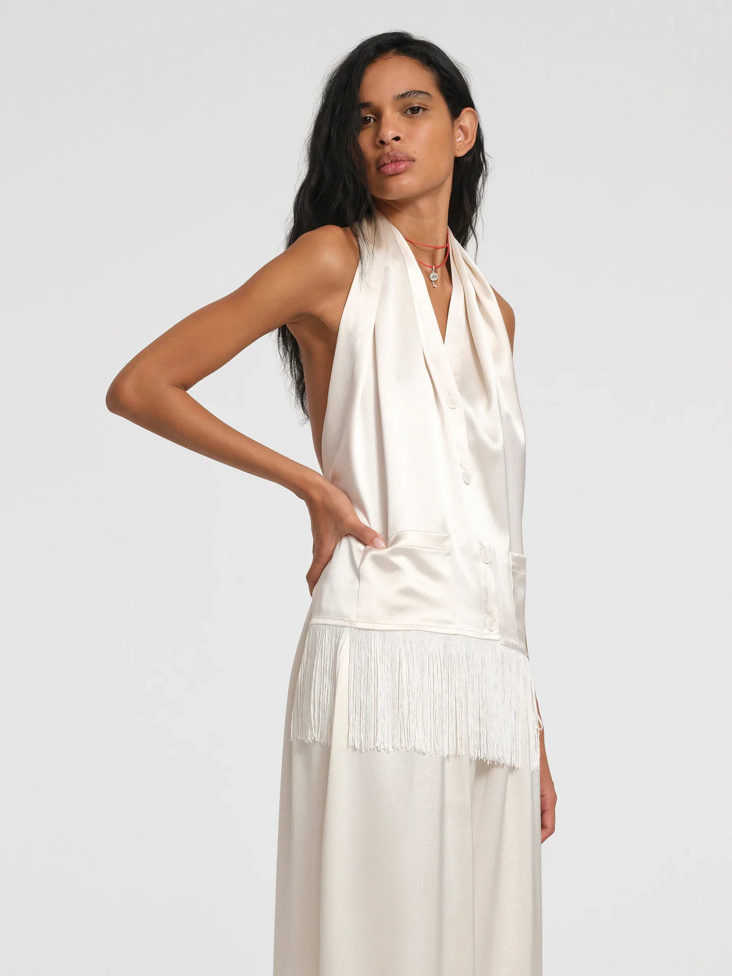 AFLALO NYC | Alere Top in Silk | Ivory | $1,019.00 CAD