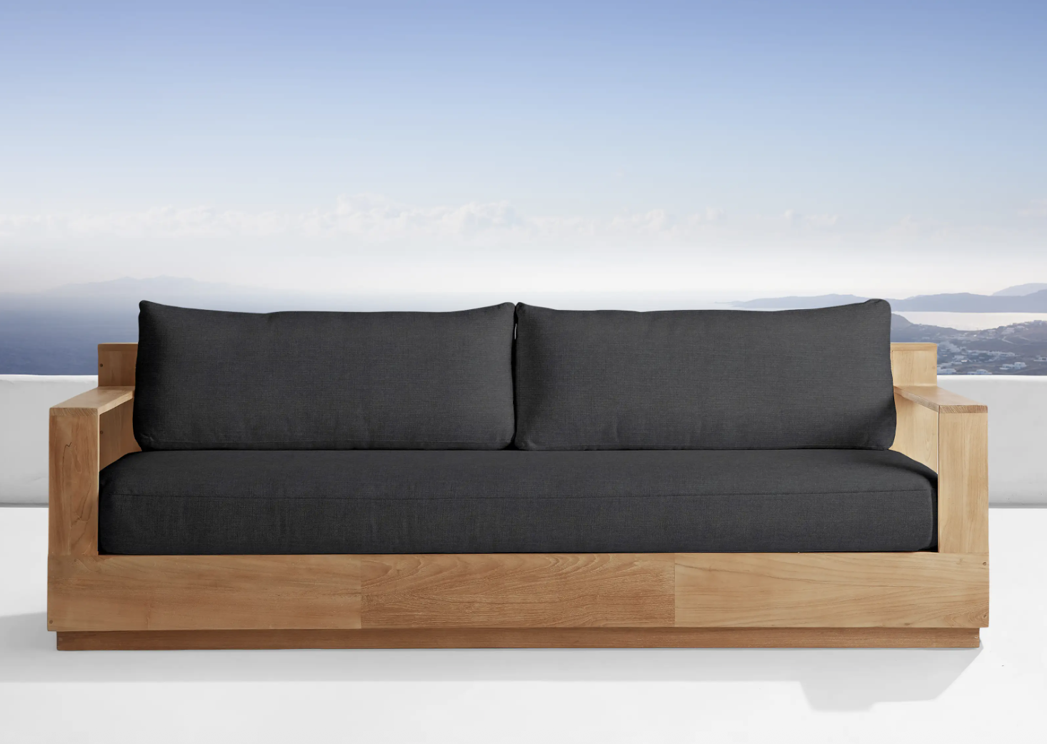 ARHAUS | Bal Harbour Outdoor Teak Sofa | $7,009.63 CAD
