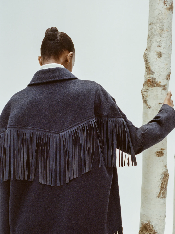 Midnight Cowboy Jacket
in Cashmere Coating | Midnight | $2,495.00 CAD