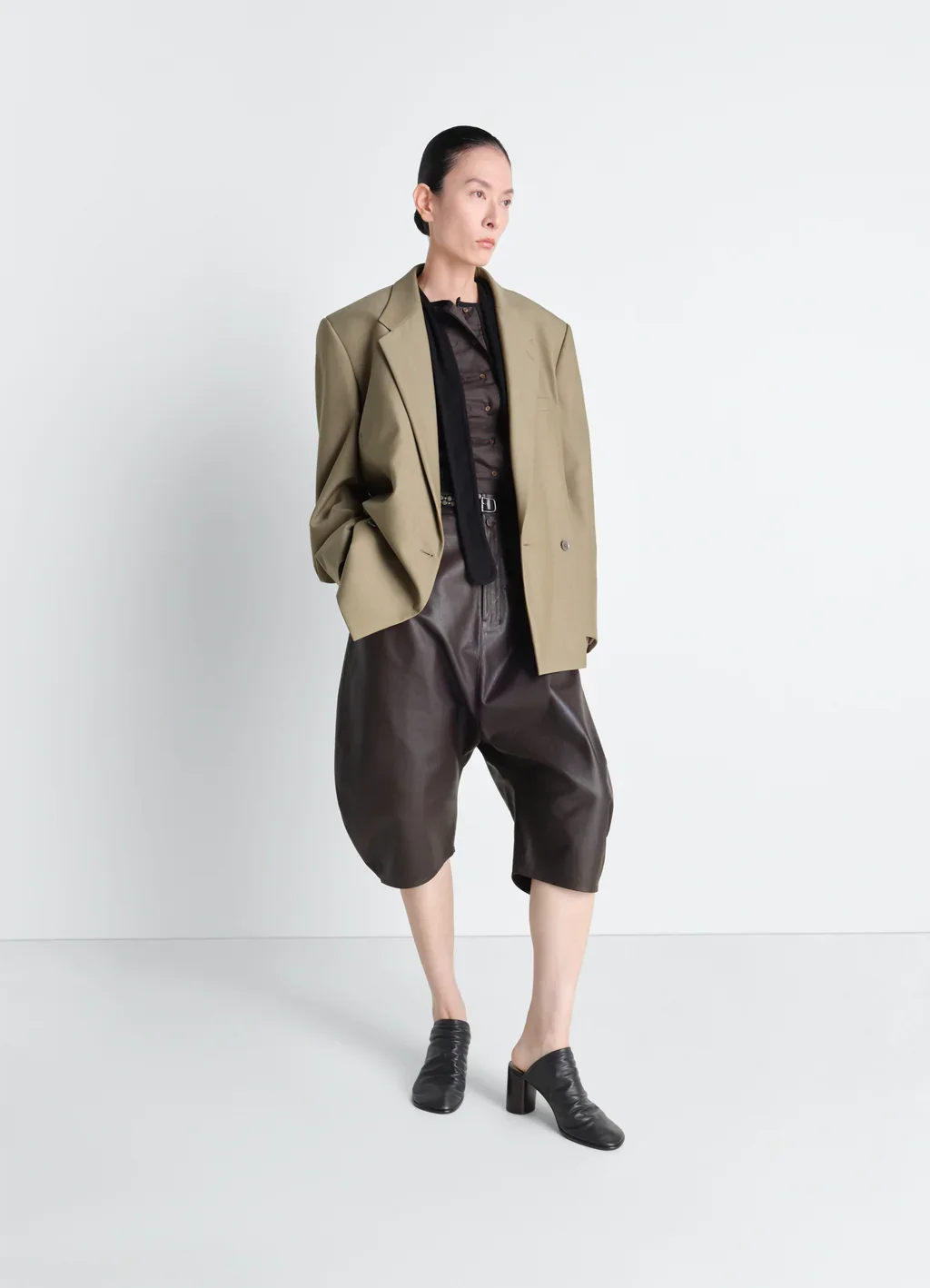LEMAIRE |  DOUBLE BREASTED TAILORED JACKET IN TROPICAL POLYWOOL | $1,900.00 CAD