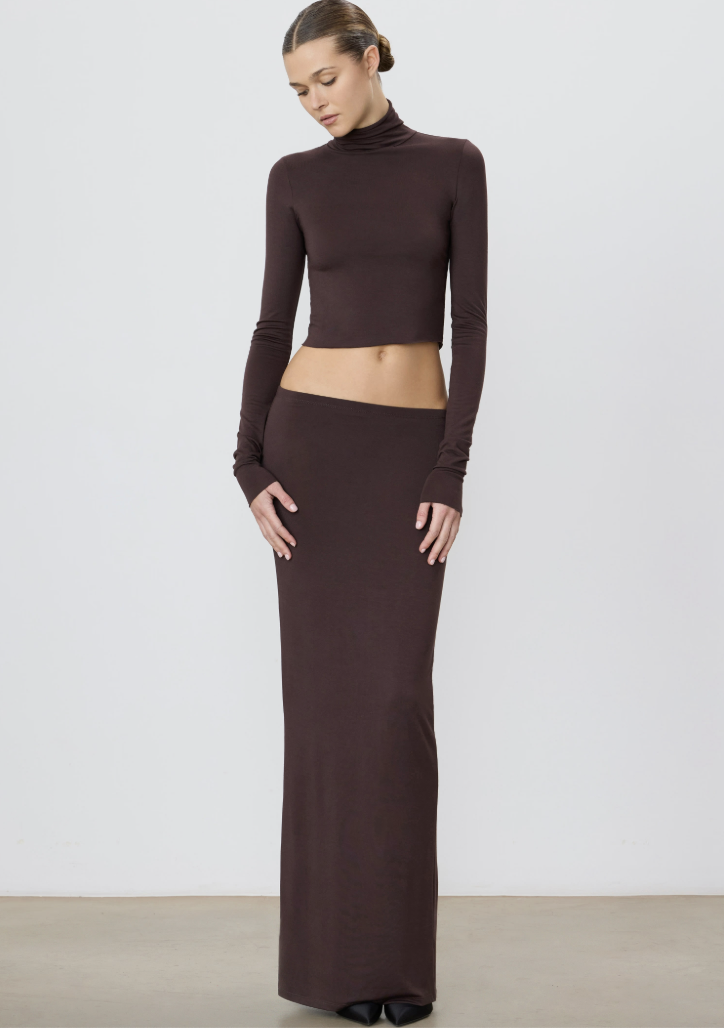 MAXI SKIRT | Espresso | $276.00 CAD

