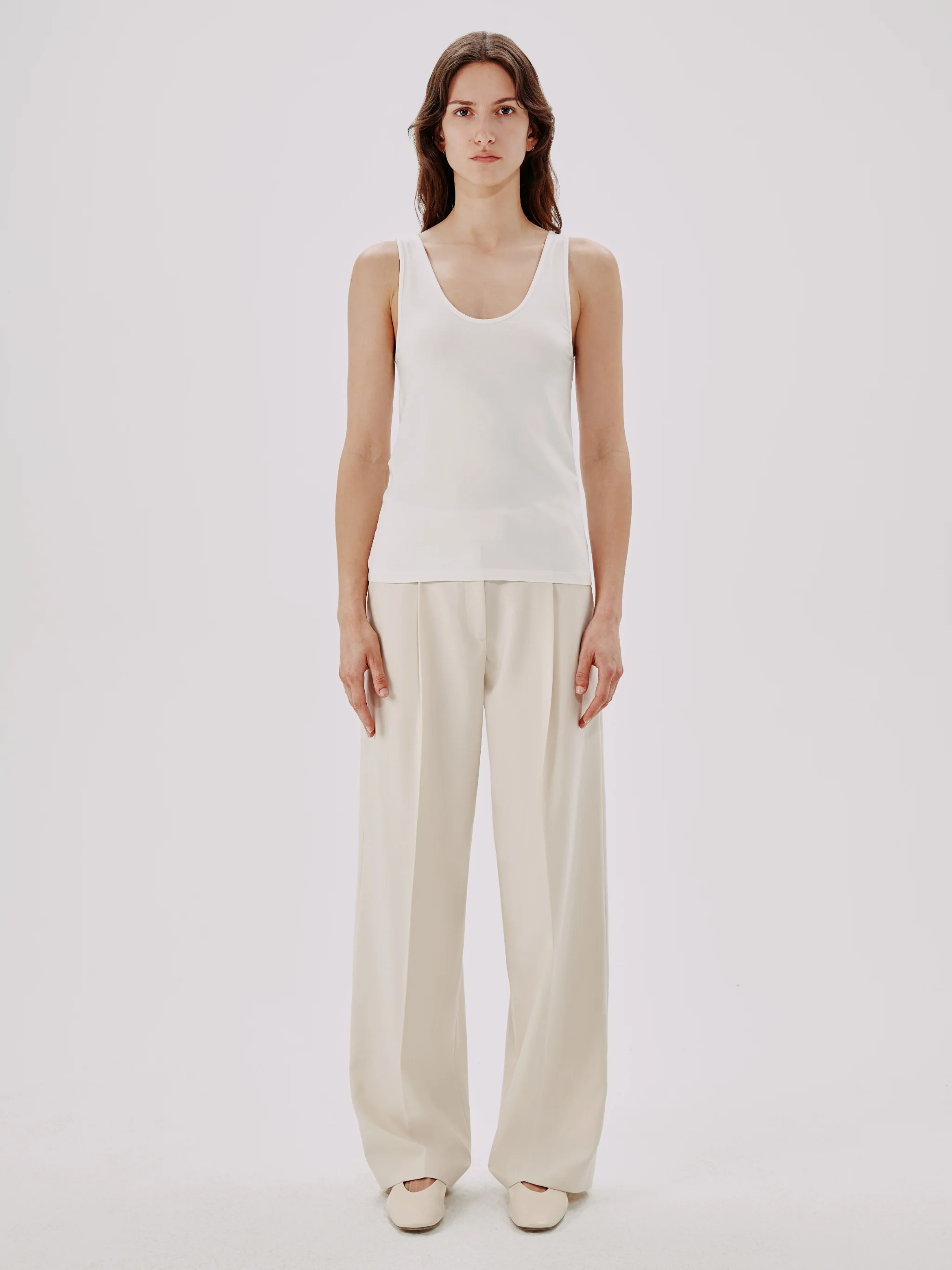 Slim Tank Top | White | $164.58 CAD