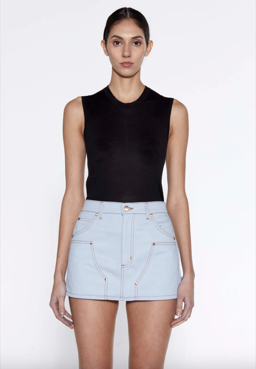 RENGGLI | CARGO SKIRT | SKY | $313.00