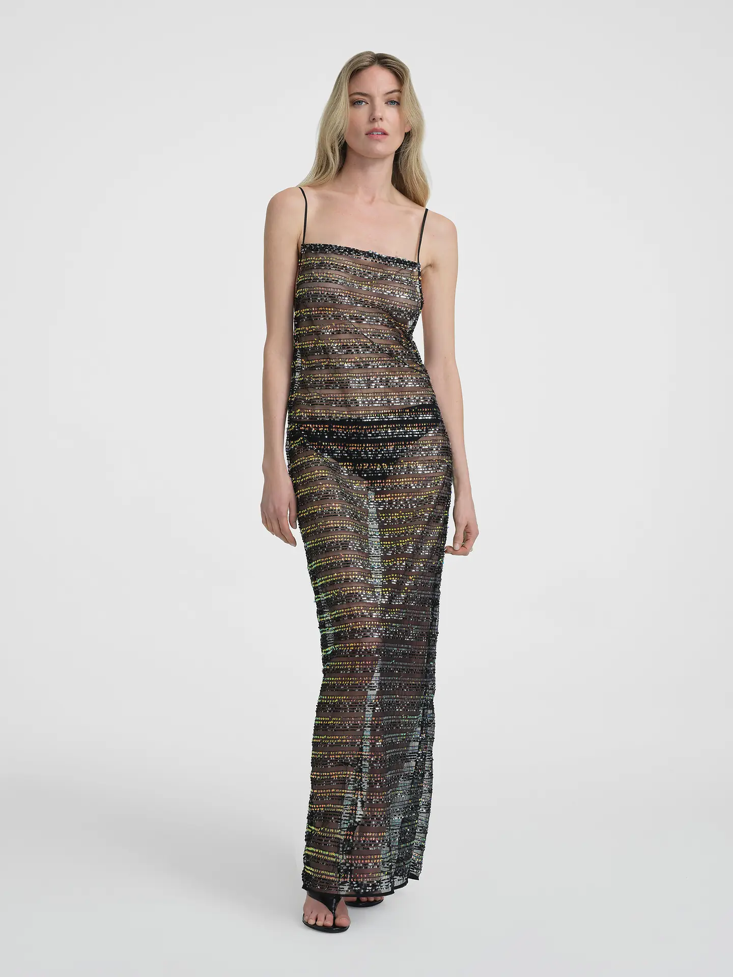 Nivara Dress in Mesh | Paillettes | $2,036.00 CAD