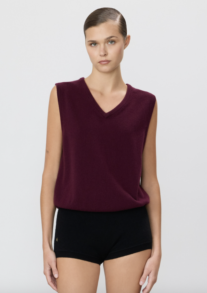 ARCHIE VEST | Oxblood | $601.00 CAD