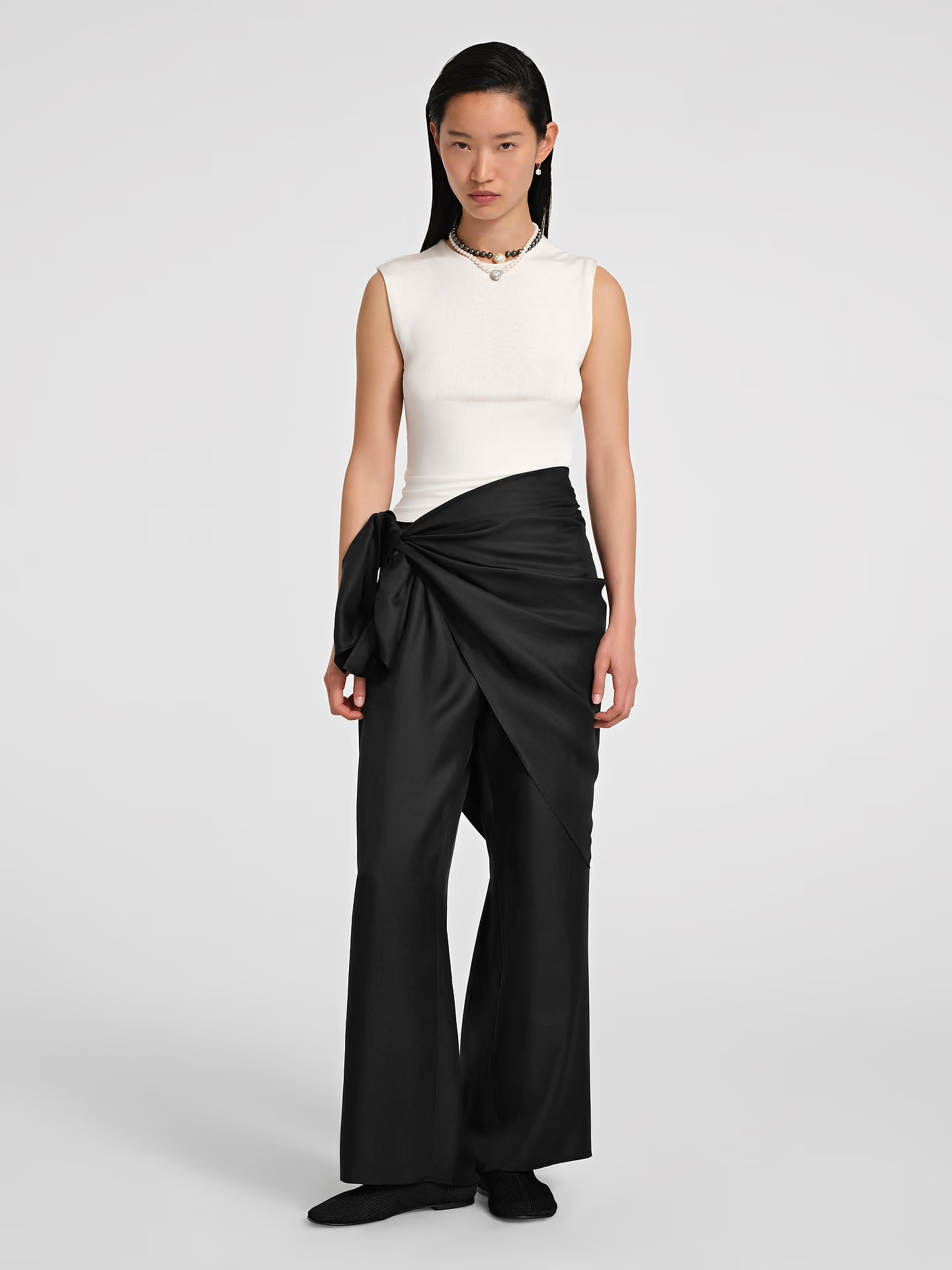 Freja Pant in Silk | Black | $1,091.00 CAD