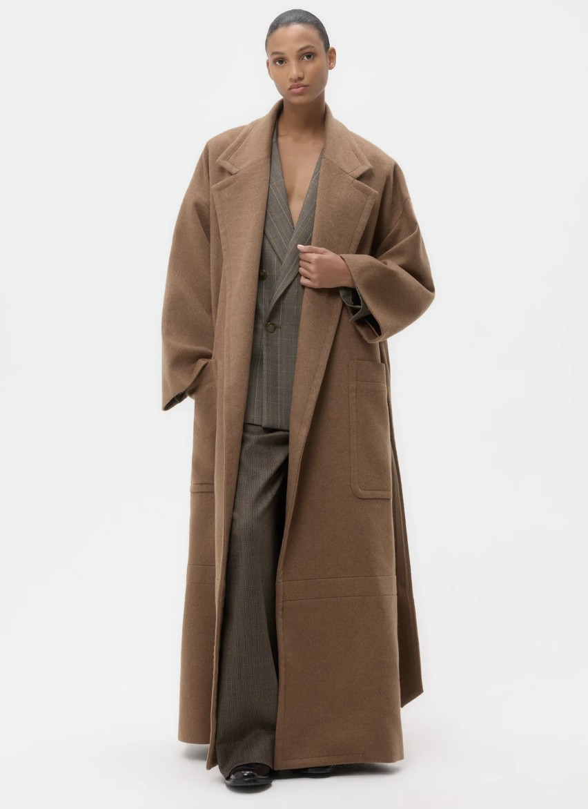 Em Coat in Cashmere | Kelp | $3,495.00 CAD