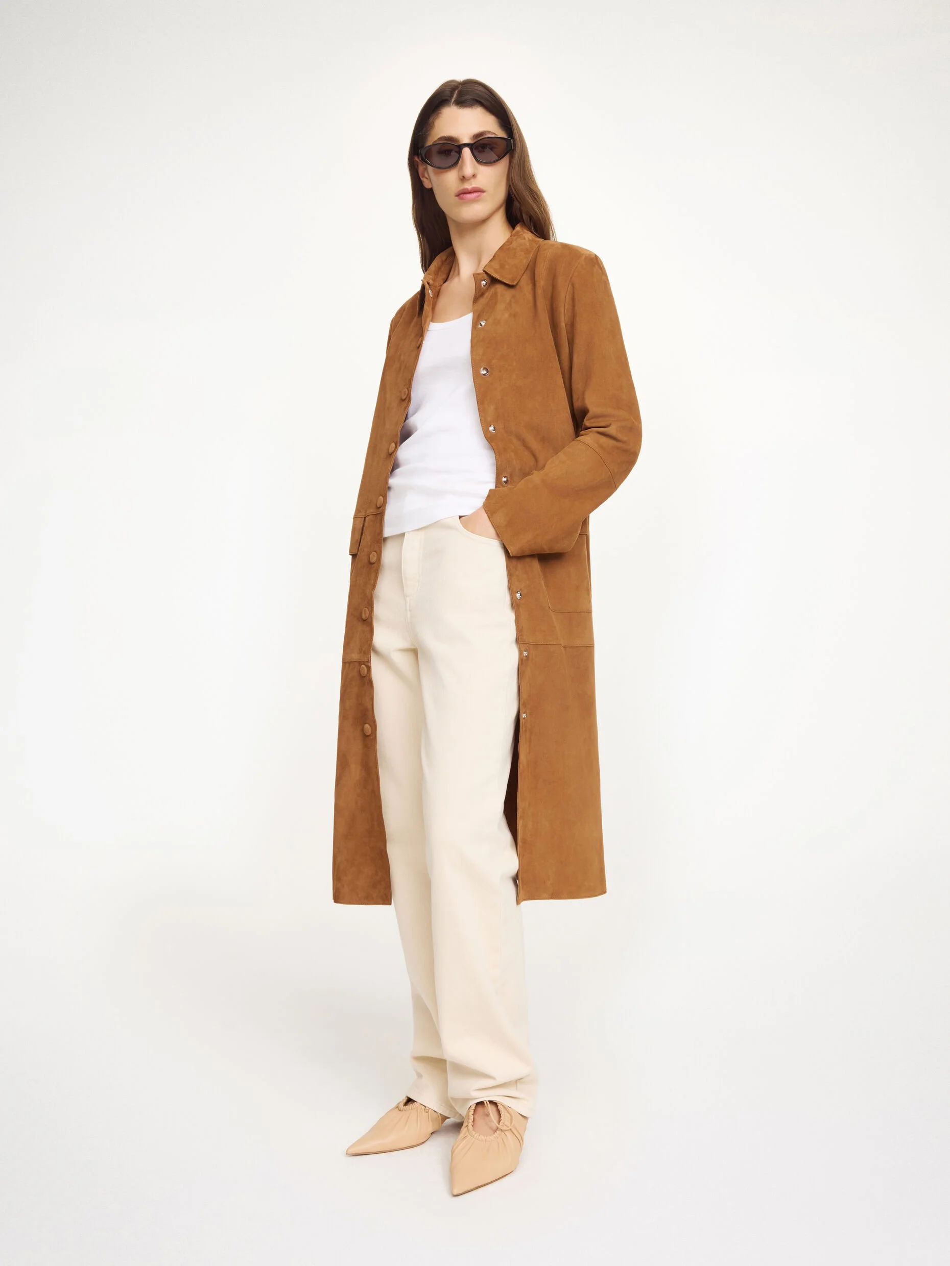 Jannie Suede Maxi Jacket | Rusty Sand | $1781.63 CAD