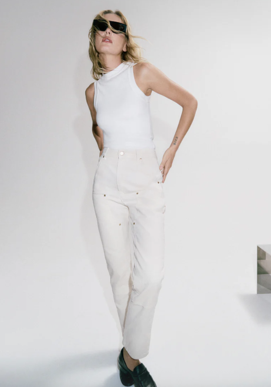 SLIM FIT WORK PANT | BONE | $217.00 CAD