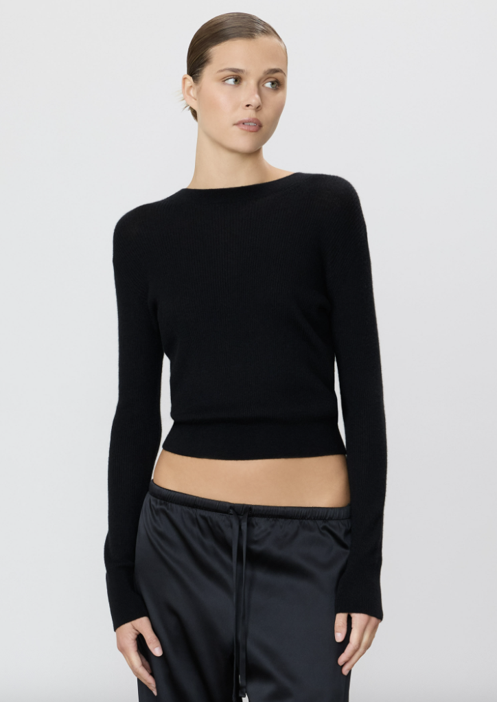 RIB STITCH CLARK SWEATER | Black | $658.00 |