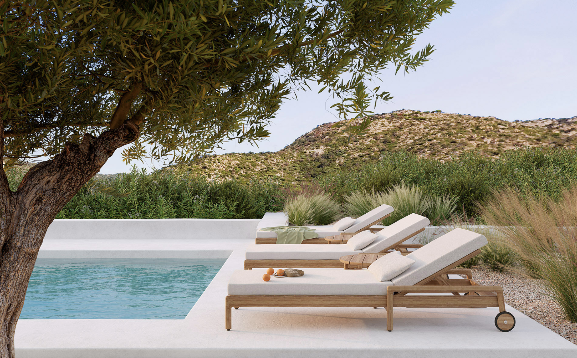 Ethnicraft | Jack outdoor adjustable lounger by Jacques Deneer | $5.448,00 CAD