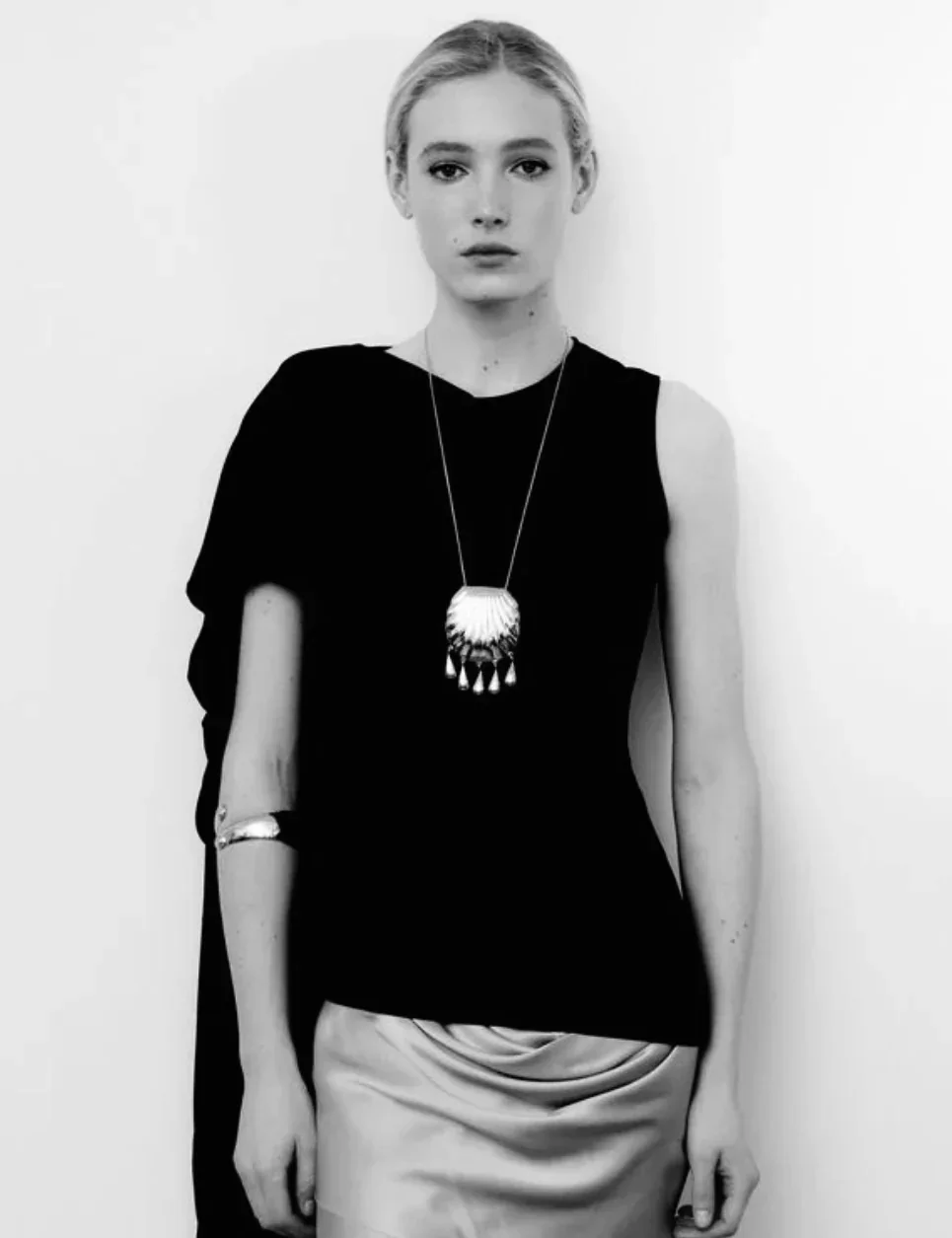 JUJU VERA | Petra Shell Necklace in Solid Sterling Silver | $1,384.00 CAD