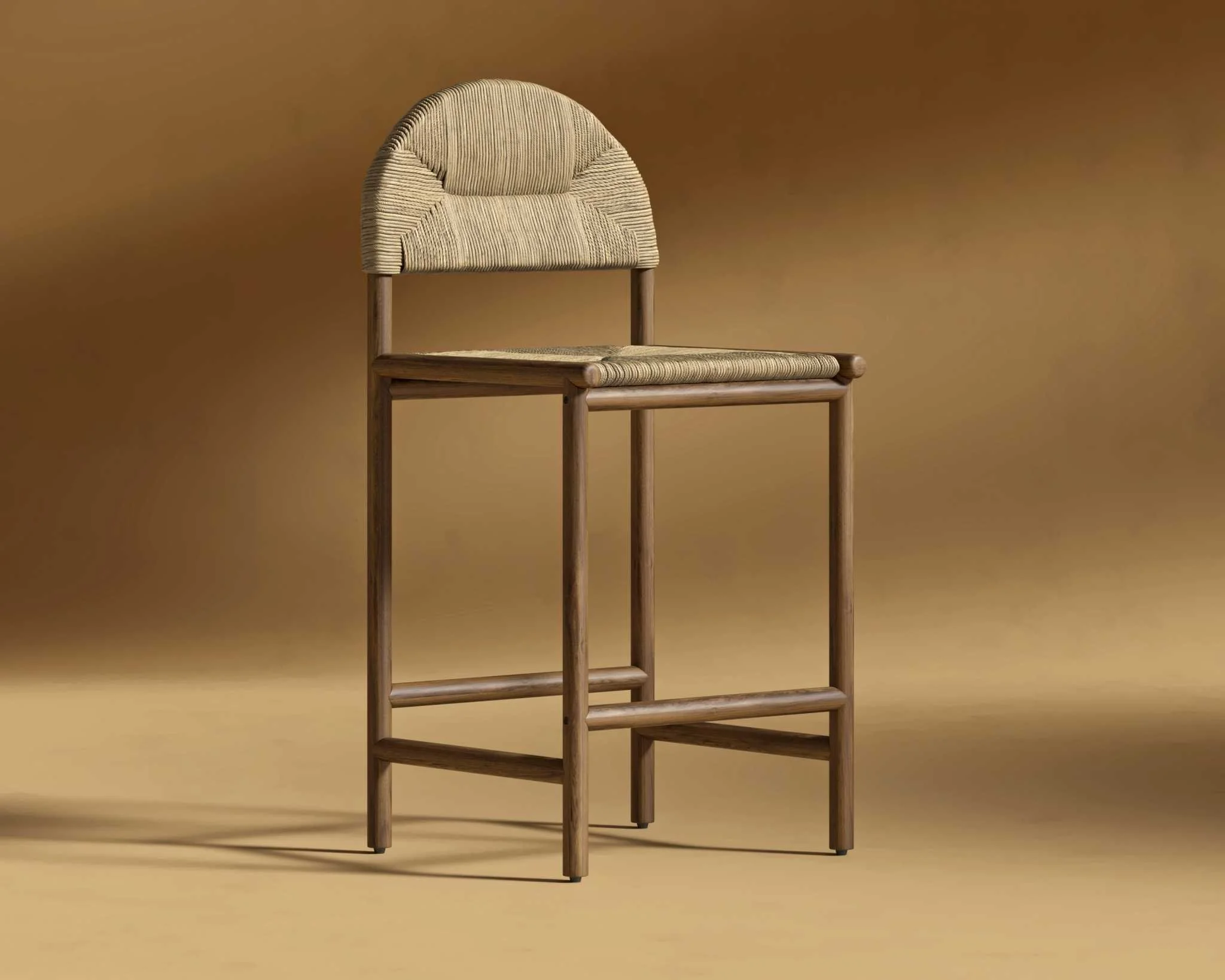 ROVE CONCEPTS | Elbow Counter Stool - Woven | $572.00 CAD