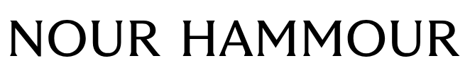 Text reading 'NOUR HAMMOUR' in bold capital letters.