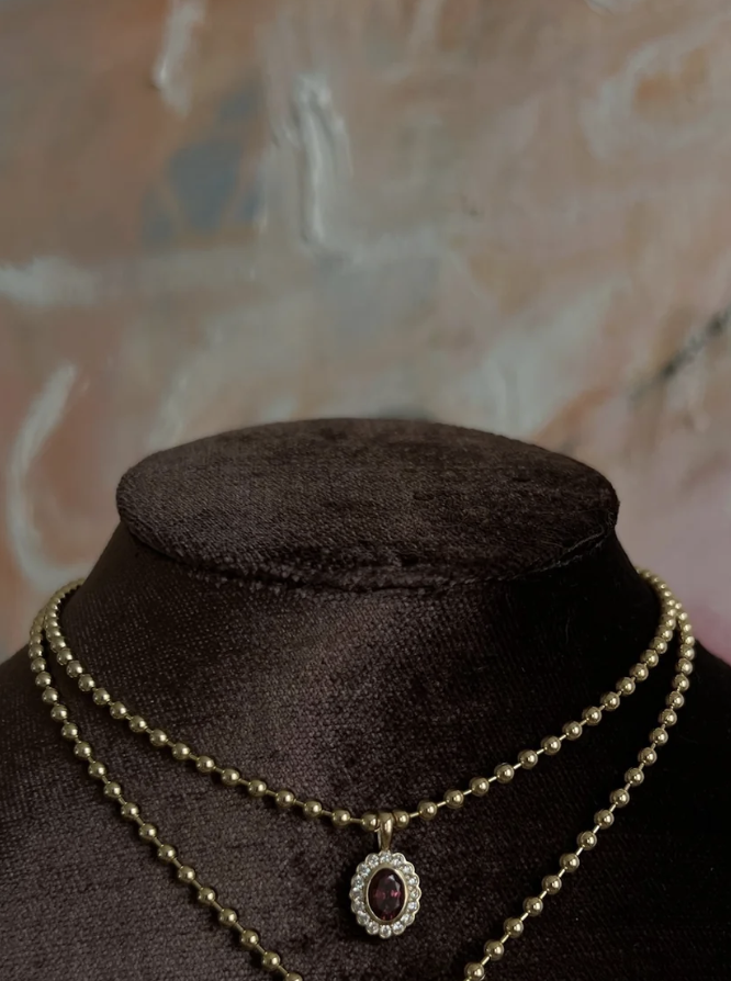 Heirloom Pendant in Wine | $2,245.00 CAD