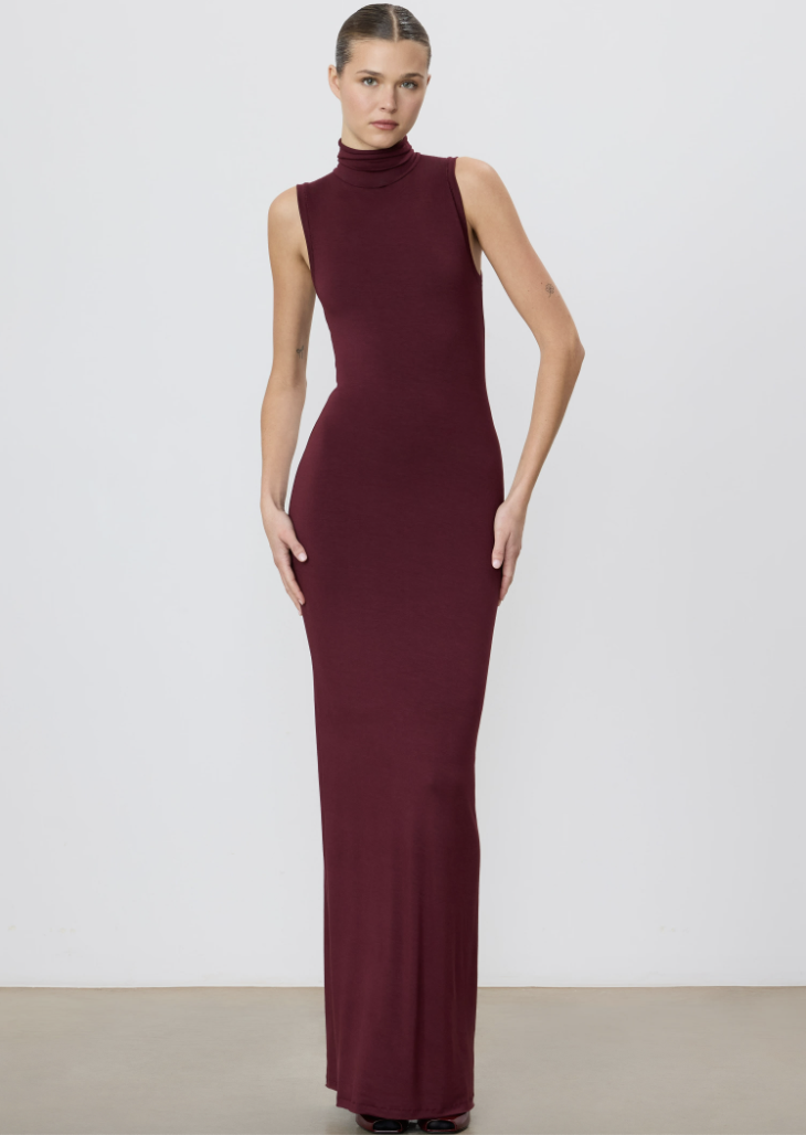 HARLOW MAXI DRESS | Oxblood | $389.00 CAD