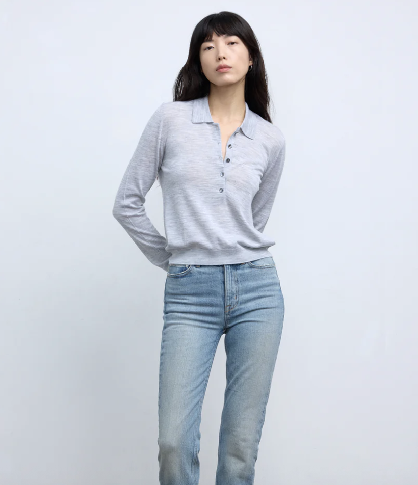 The Dea Polo | Silver Grey | $1,306 CAD