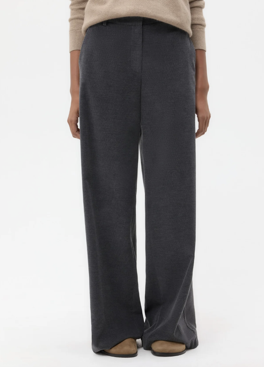 Dylan Pant in Corduroy | Charcoal heather grey | $695.00 CAD