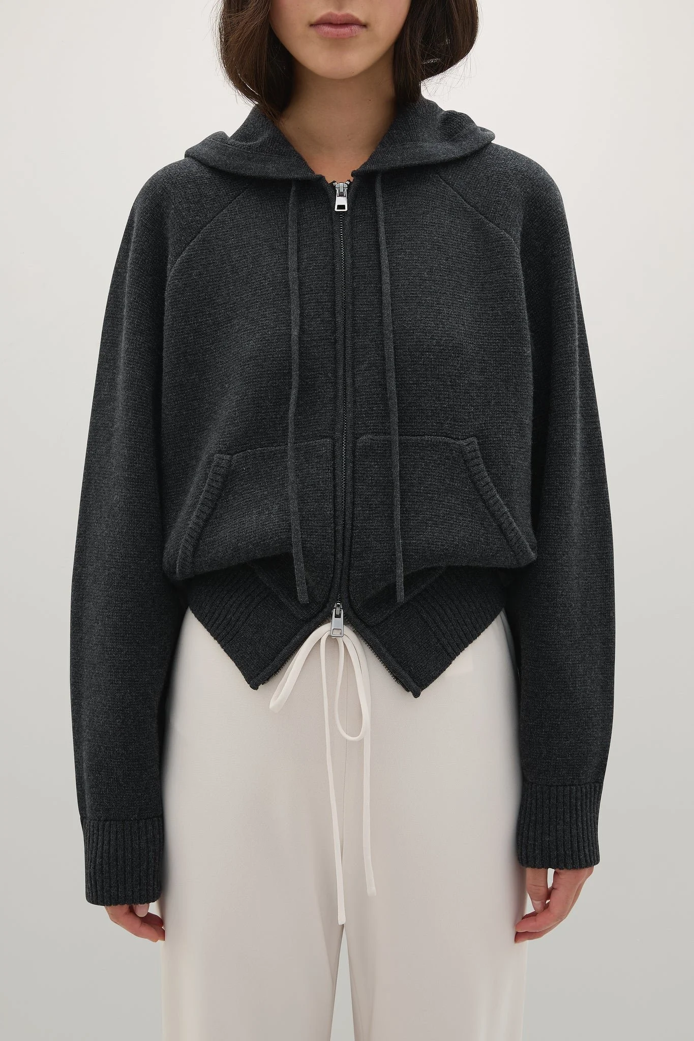 The Samuel Knit Hoodie | Charcoal Melange | $576.03 CAD