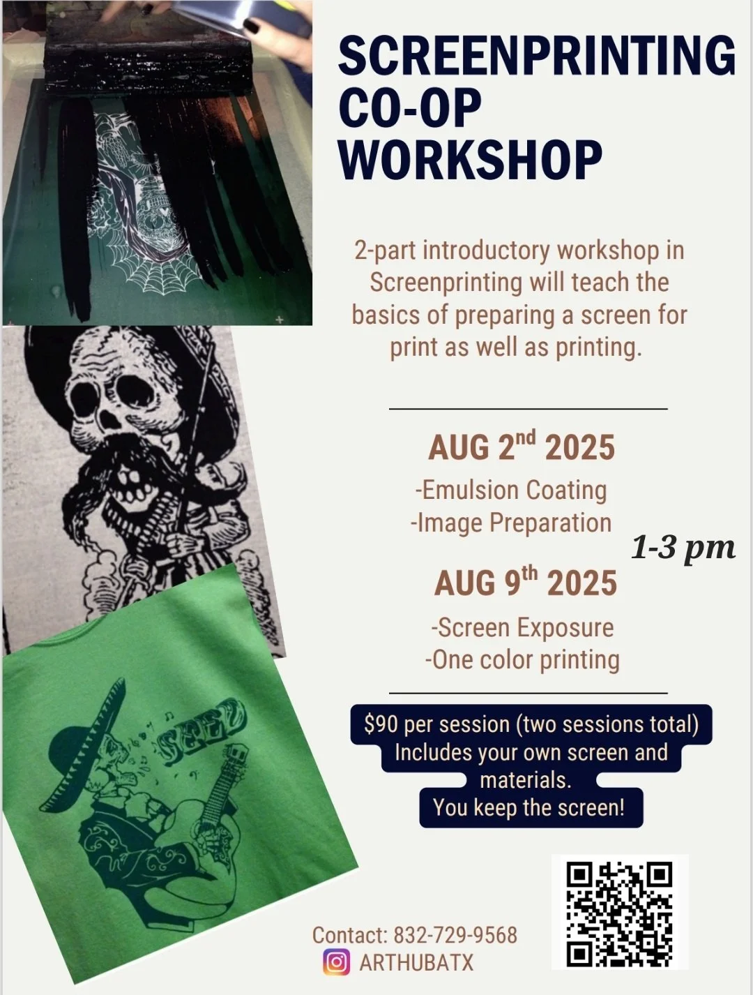 Screenprinting Workshop & Co-Op
