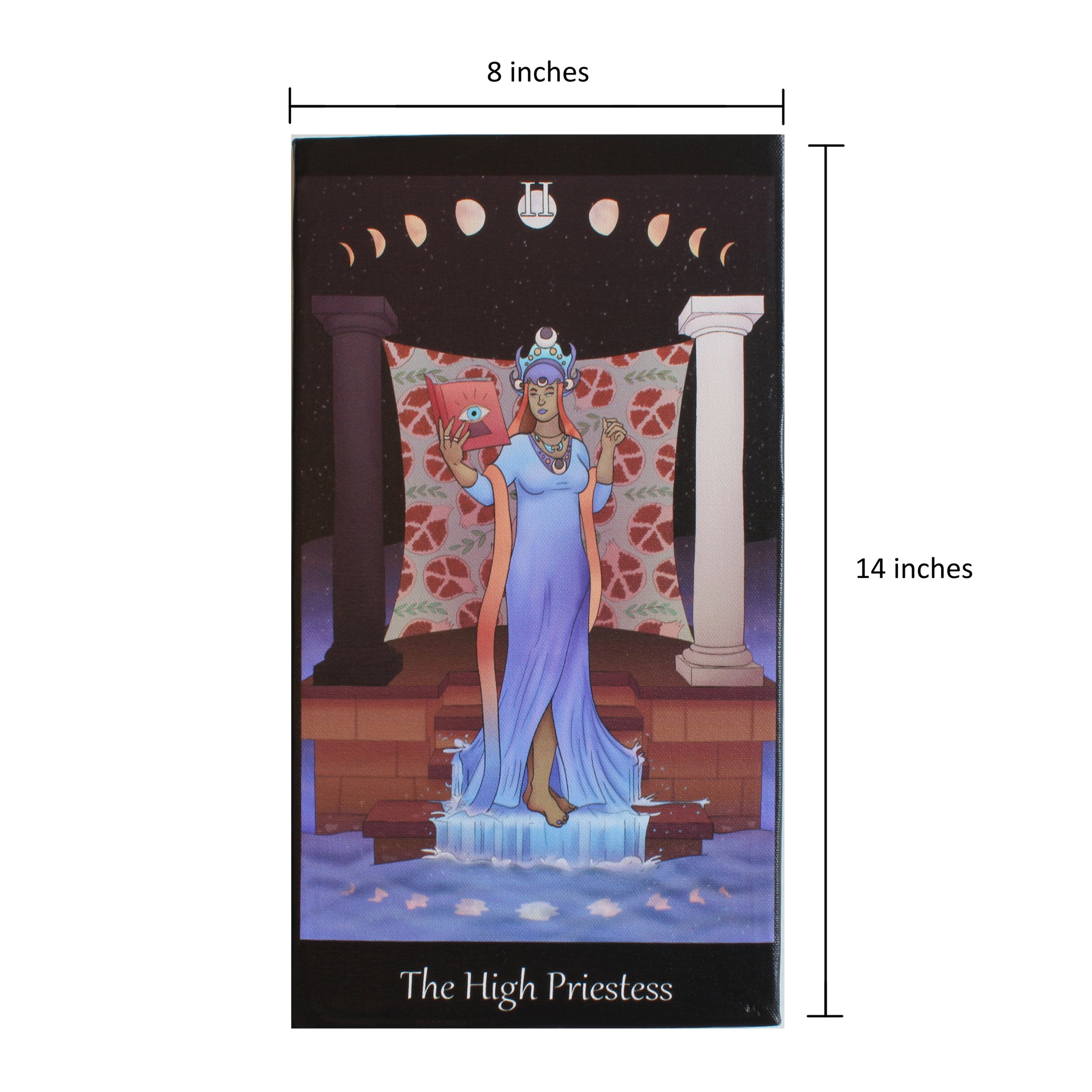II The High Priestess Canvas Measurements Photo.jpg