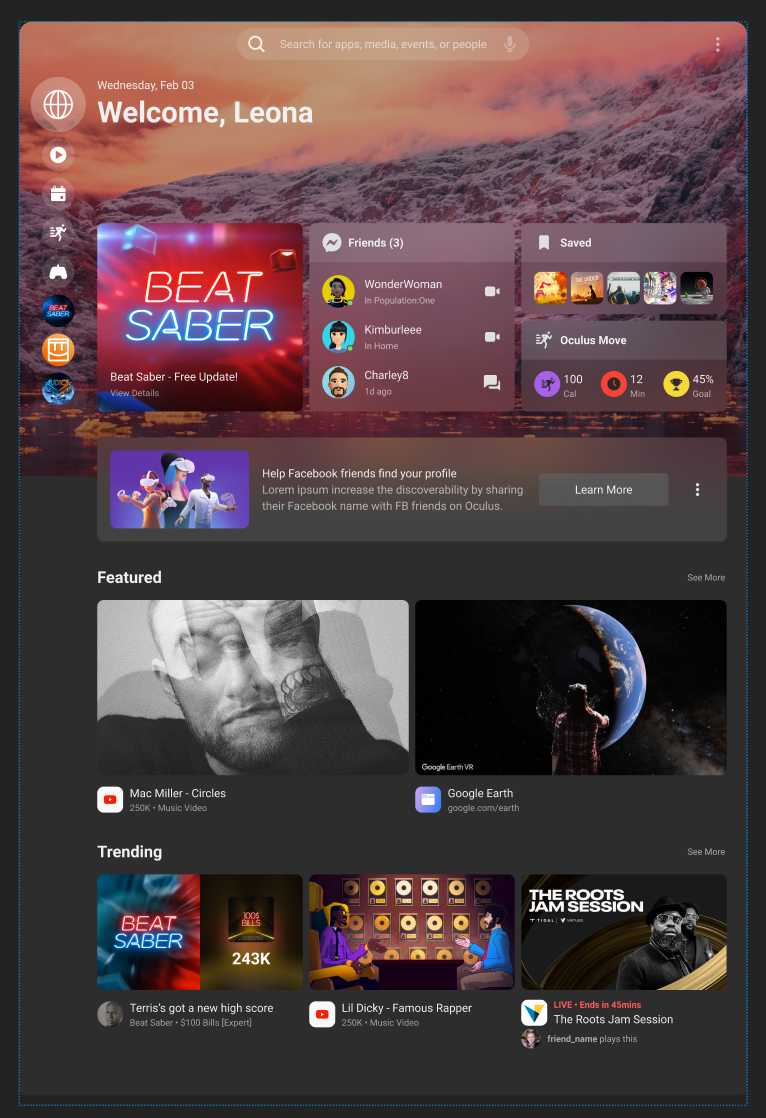 Above and below fold scrolling