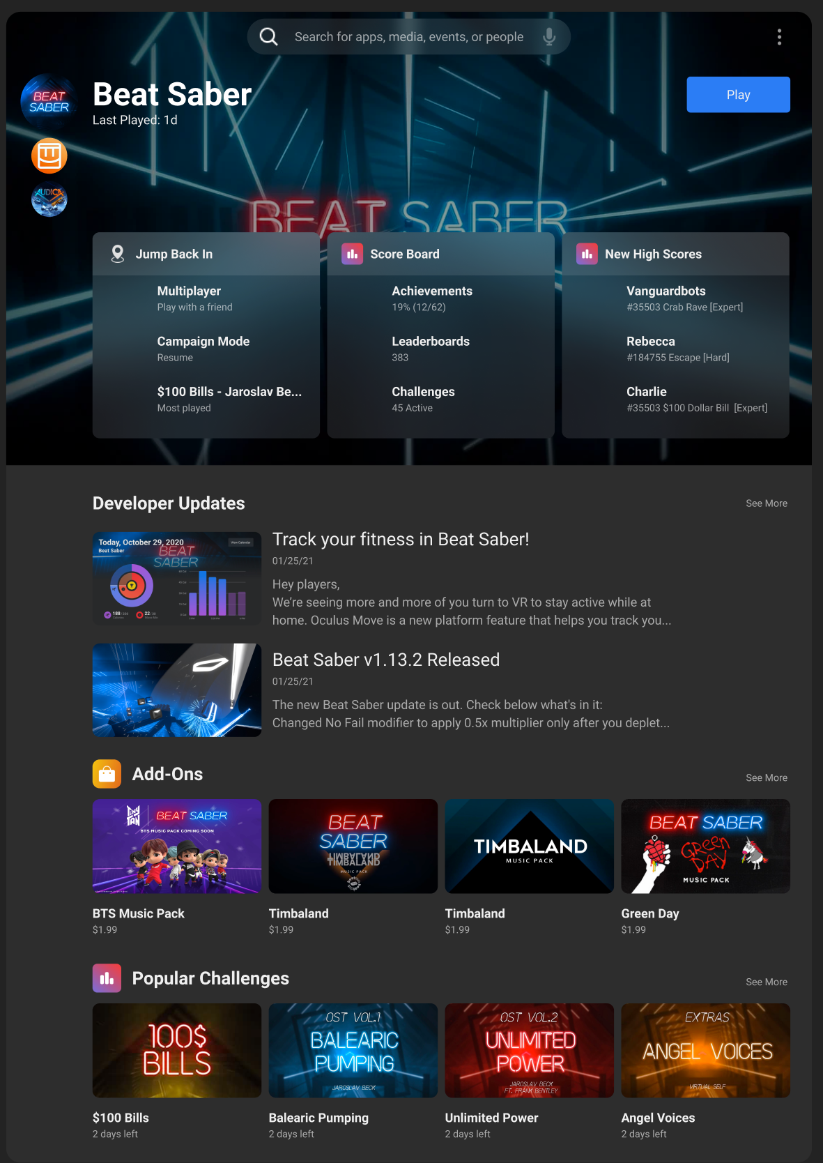 App feed