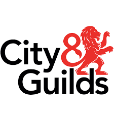 City & Guilds logo featuring a red lion and black text