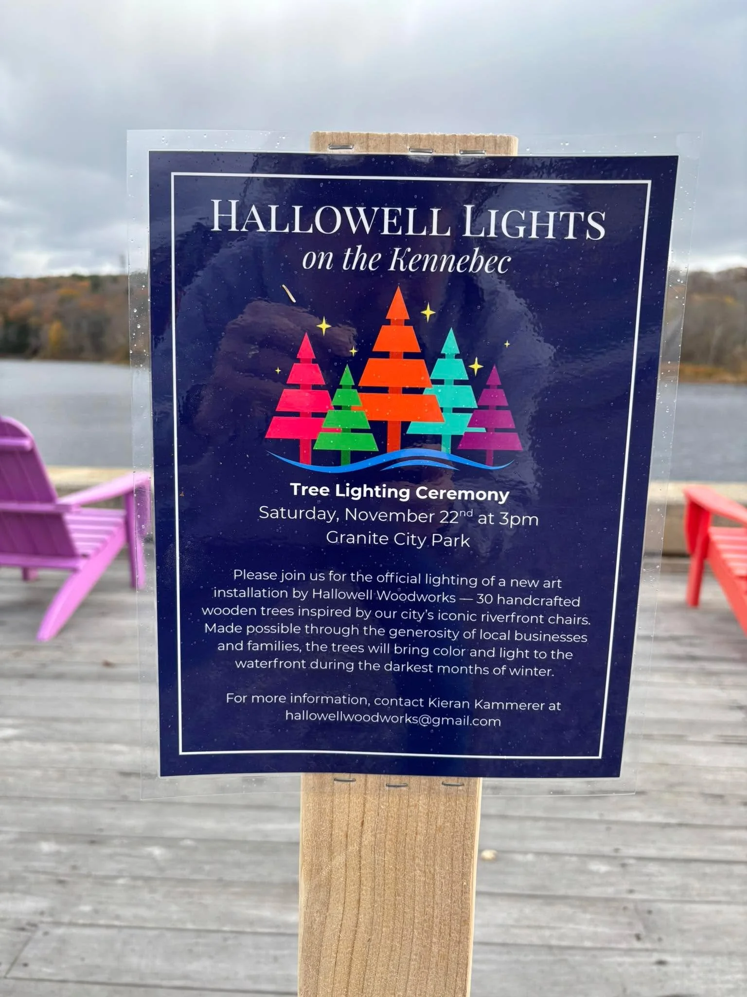 Back to work! Save the date! November 22nd, 3 p.m. Plan on bringing a non-perishable food item to support the Hallowell Food Pantry. Thanks!