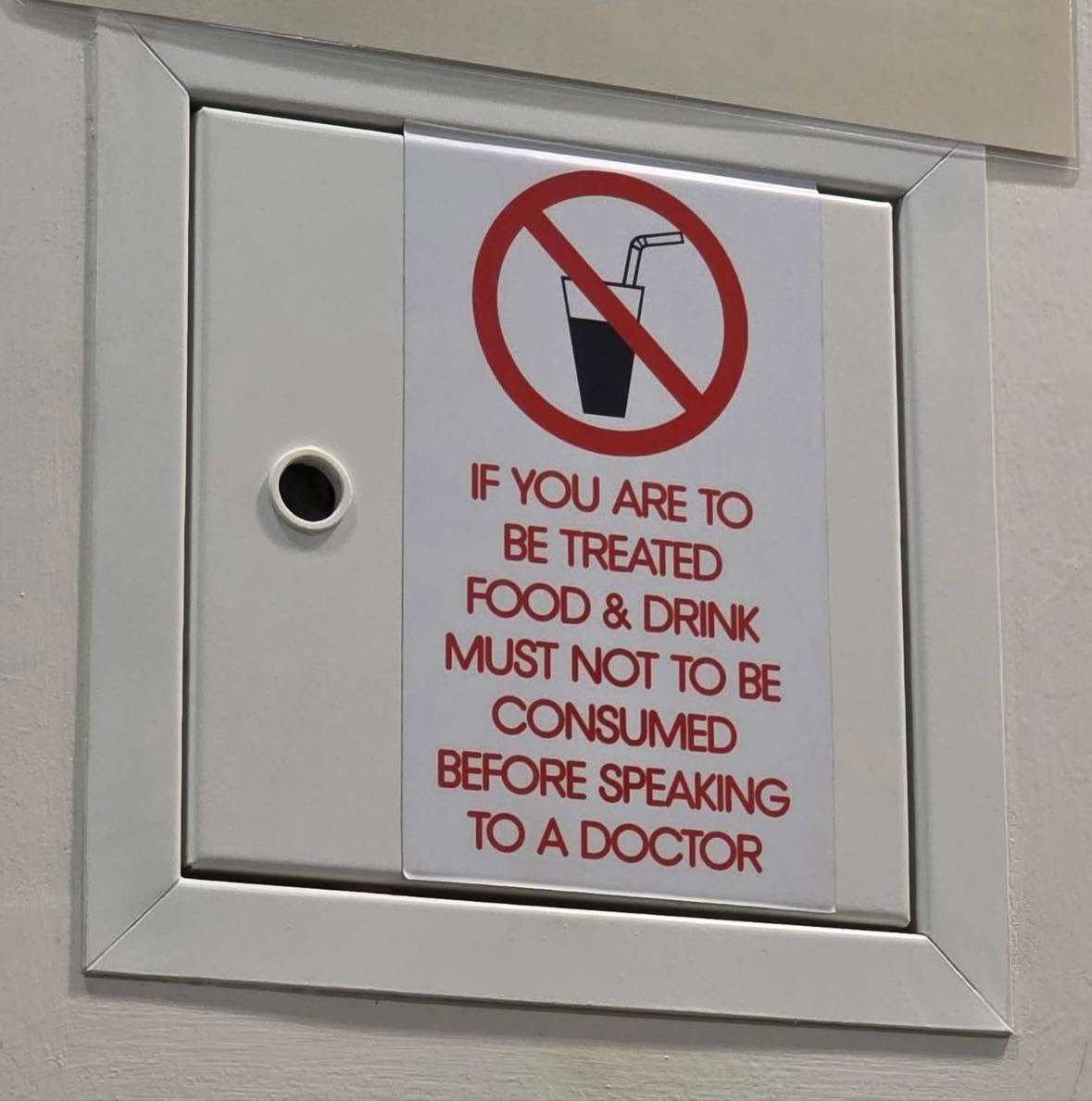 Things really seemed to have changed since I left medicine. Do patients have to open that door to speak with a doctor. &ldquo;Bless me doctor for I have sinned. Since my last appointment I have eaten too much, drank too much and failed to exercise!&r