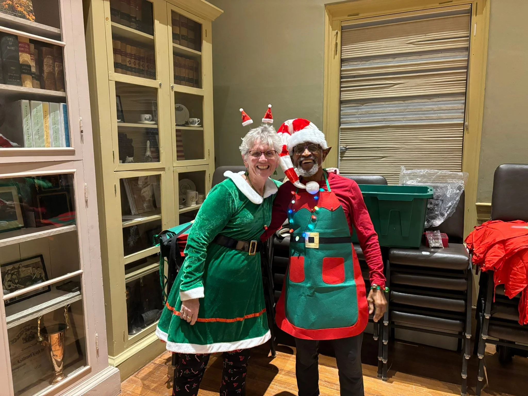 City Hall is looking magical! Santa arrives by fire truck at 6pm! Festivities follow!